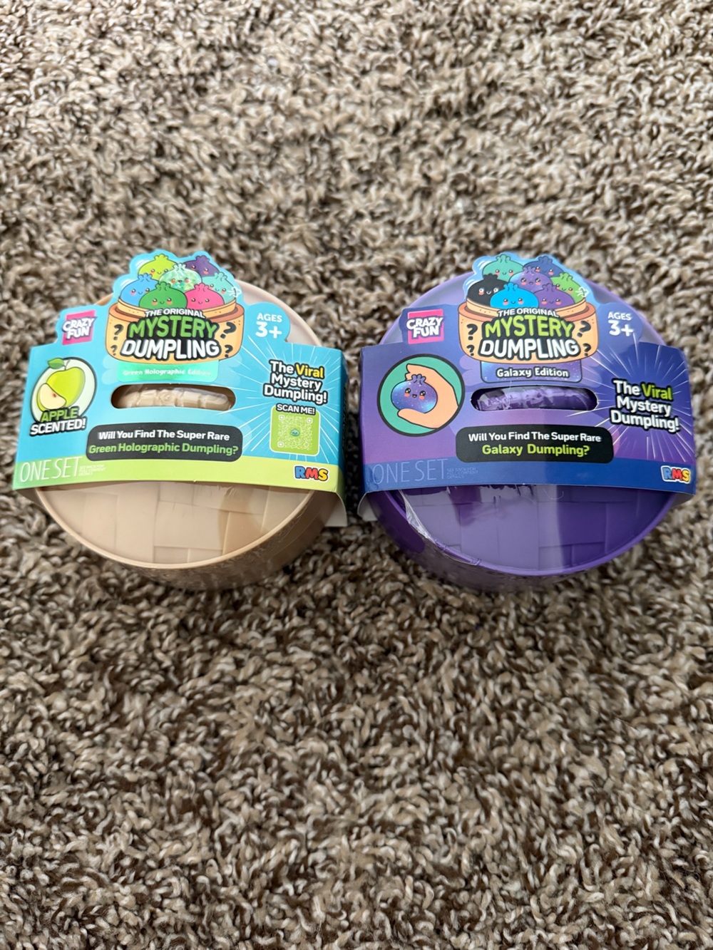2 RMS Mystery Dumpling Green holographic + galaxy dumpling edition